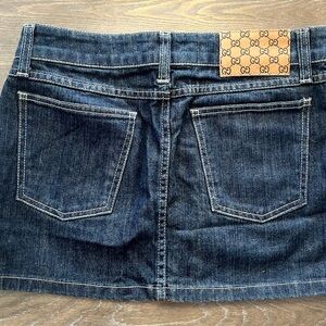 Gucci Denim Mini Skirt